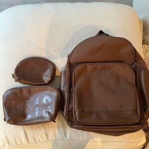 BEIS Maple Backpack and Cosmetic Pouch Set